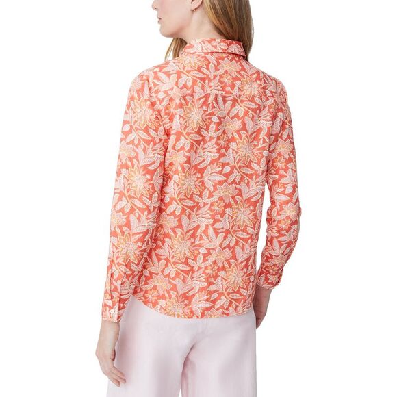 J.Mclaughlin Womens  Lois Linen-Blend Blouse - Picture 2 of 3